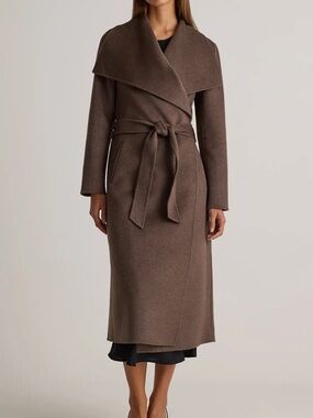 Quince Double-Faced Merino Wool Wrap Coat
